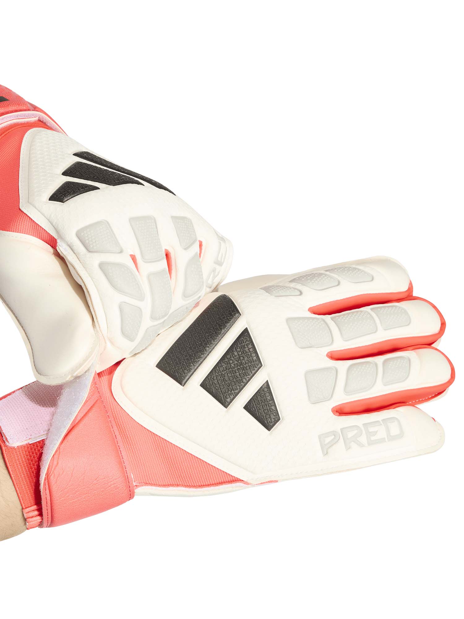 GUANTO DA PORTIERE BIANCO-ROSSO ADIDAS PREDATOR DA UOMO - immagine 3